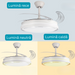ventilator tavan, ventilator cu lustra CCT, lustra cu ventilator si telecomanda, corp iluminat cu ventilator, lustra led cu ventilator i telecomanda, ventilator tavan silentios, ledia.ro