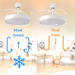 ventilator tavan, ventilator cu lustra CCT, lustra cu ventilator si telecomanda, corp iluminat cu ventilator, lustra led cu ventilator i telecomanda, ventilator tavan silentios, ledia.ro