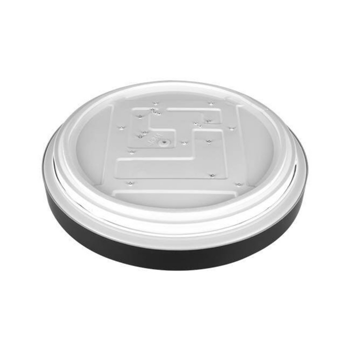 Vedere laterală plafoniera LED 18W cu abajur din PVC
