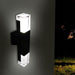 Aplica LED Lora duo, 14W IP54, carcasa din aluminiu, culoare negru - ledia.roAplice fatada