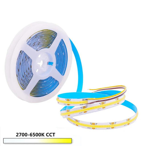 banda LED COB 5m, Banda LED cu temperatură de culoare variabilă, Banda LED COB 