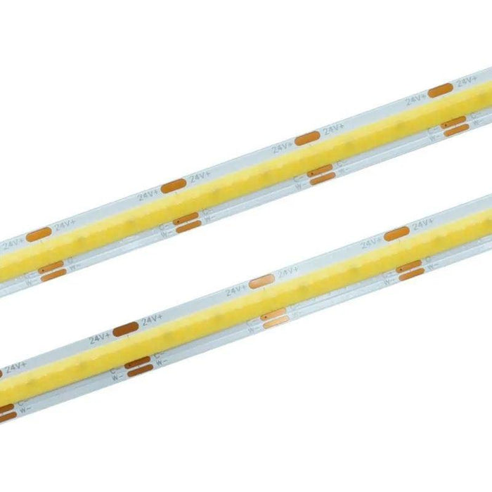 Banda LED COB, 24V LED COB,  banda LED 14W/m, LED COB 608 LED/m Banda LED interior, banda LED COB 5m, Banda LED cu temperatură de culoare variabilă, Banda LED COB de înaltă densitate, Banda LED iluminat interior, banda led cct, ledia.ro