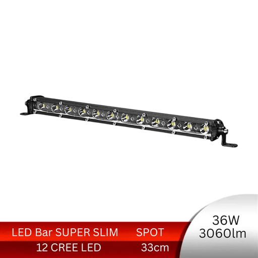 bara led auto 33cm,  led bar super slim, led bar auto spot beam, led bar auto 36w, bara led auto offroad, led bar 3060lm, ledia.ro