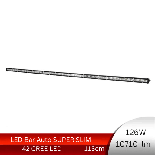 LED bar super slim, LED light bar, lumini LED bar, bare LED pentru mașini, bare luminoase LED, bara led combo, bara led 113cm, LED bar 126W, ledia.ro