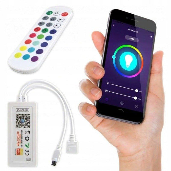 Controler RGB Smart Wifi 5-24V, Cu Telecomanda IR - ledia.roCONTROLLER BANDA