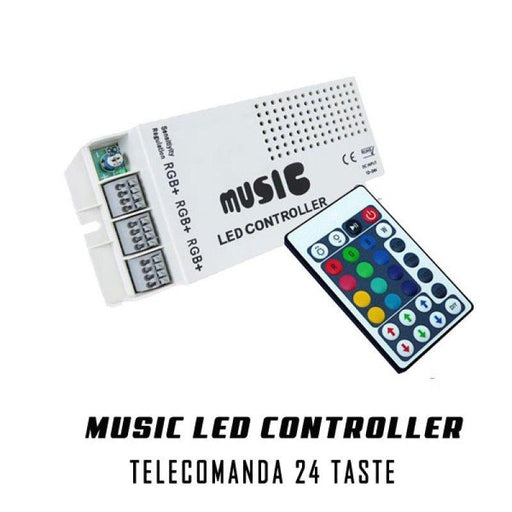 Controller Banda LED RGB Music cu Telecomanda 24T - ledia.roCONTROLLER BANDA