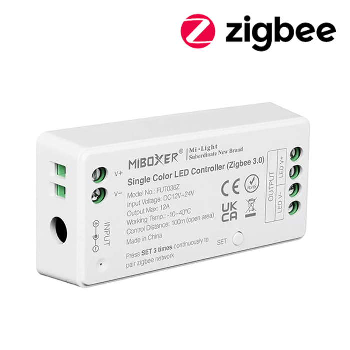 controler banda led, controller MiLight, controller MiBoxer, FUT036Z, ZigBee, controler Zigbee, controler led monocolor, ledia.ro