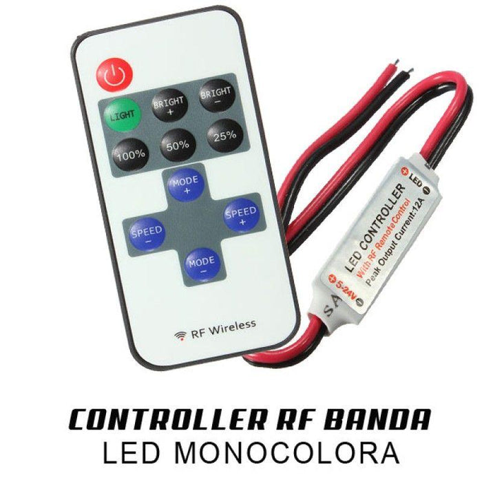Controller RF banda LED monocolora 12V - ledia.roCONTROLLER BANDA