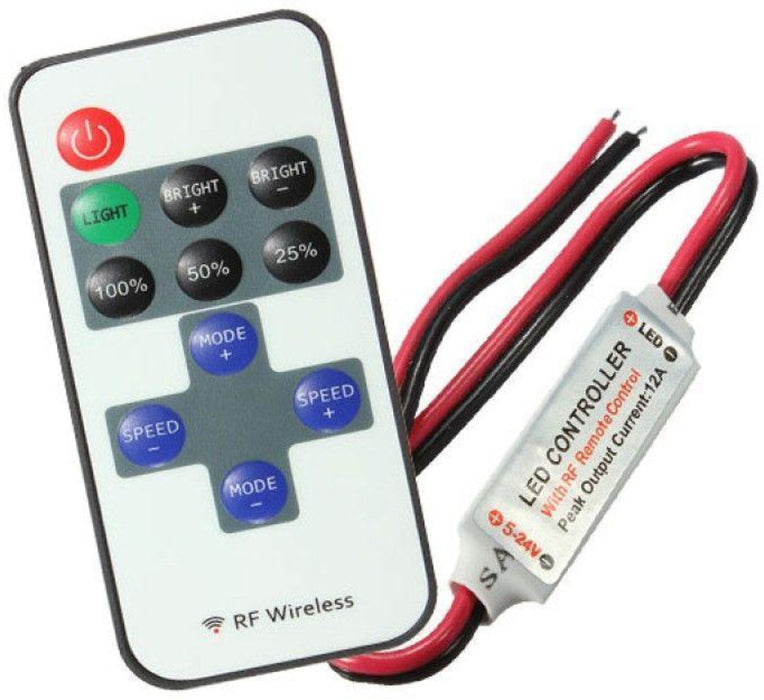 controler led monocolor, controller rf cu telecomanda, controller led monoculoare, controller banda led cu o singura culoare, led controller, ledia.ro