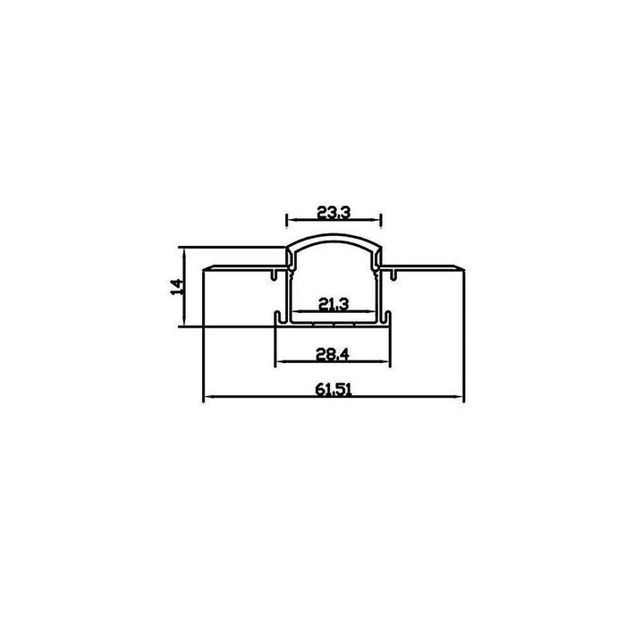Profil LED pentru rigips, ideal pentru tavane false și nișe
