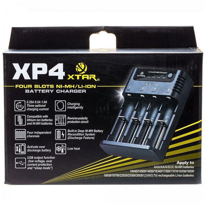 Incarcator universal Xtar XP4, 4 sloturi, functie powerbank - ledia.roIncarcator acumulatori
