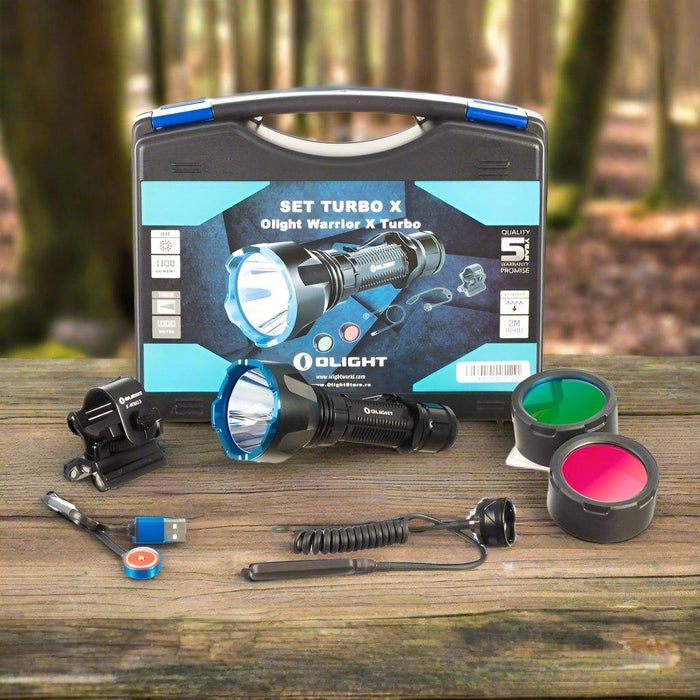 Lanterna LED Olight SET TURBO X cu două moduri de iluminare
