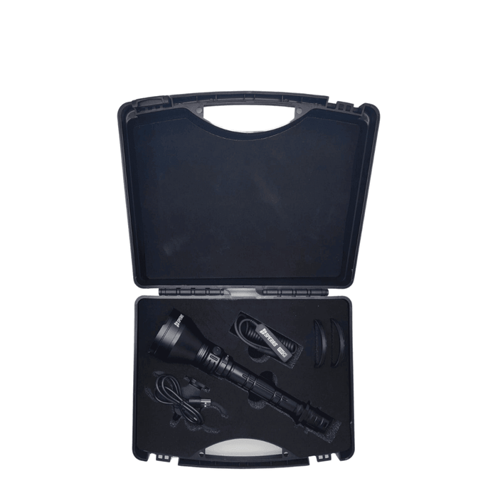 lanterna vanatoare t1k-v2, lanterne profesionale cu acumulator, lanterne profesionale puternice, lanterne profesionale filtre incluse, lanterne profesionale reincarcabile, lanterne tactice, kit complet vanatoare, ledia.ro