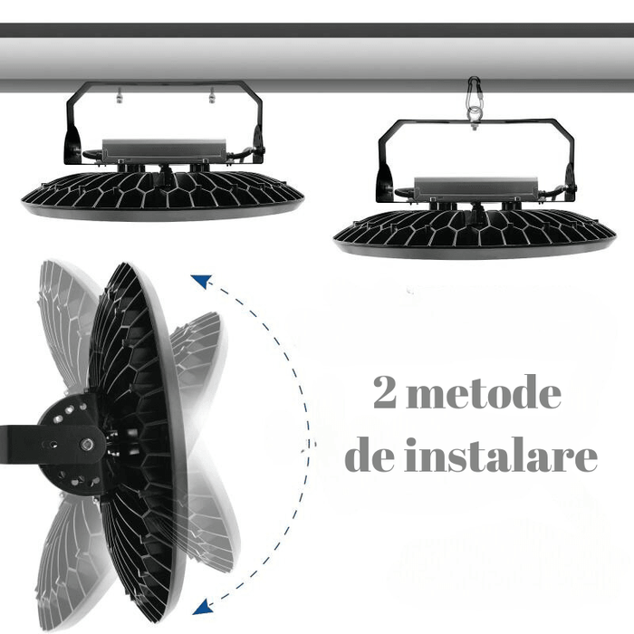 Lampa LED Industriala UFO Inspire, 150W 24000lm, IP67 - ledia.roLampi suspendate