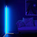 Lampa LED RGB pentru colt, 20W 140cm, cu telecomanda, culoare alb - ledia.roLampa de podea