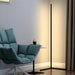 Lampa LED RGB pentru colt, 20W 140cm, cu telecomanda, culoare negru - ledia.roLampa de podea