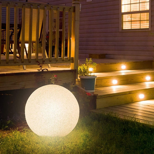 Lampa LED sferica, diametru 30 cm, IP65, imitatie piatra - ledia.roLampa sferica