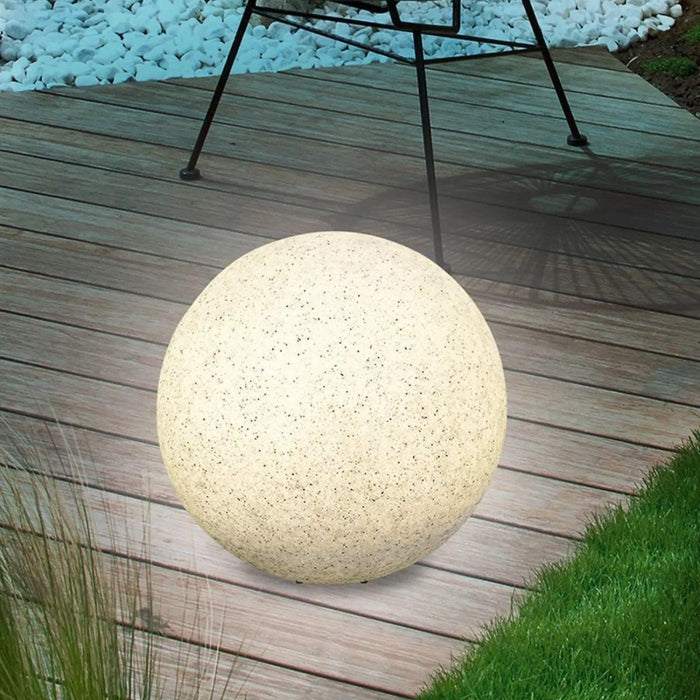Lampa sferica, diametru 40 cm IP65, imitatie piatra - ledia.roLampa sferica