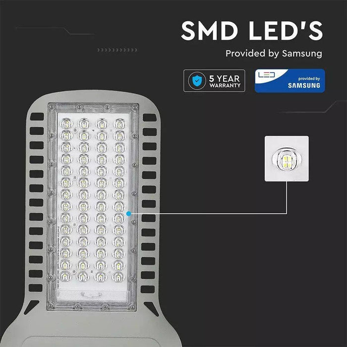 Lampa stradala slim 100W, chip Samsung, 135lm/W IP65 - ledia.roLampi stradale