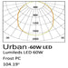 Lampa stradala Urban 60W, Philips Lumileds SMD 3030 160Lm/W - ledia.roLampi stradale