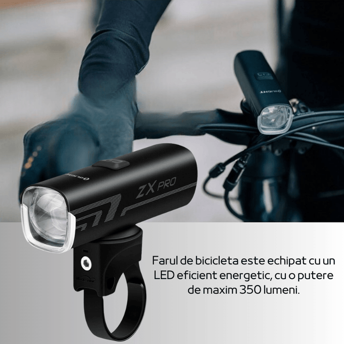 Lanterna bicicleta Olight ZX PRO, 350 lumeni, iluminare 208m - ledia.roLanterne biciclete