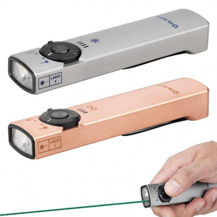 Lanterna cu laser Olight Arkfeld, lanterna reincarcabila magnetic USB, lanterna editie limitata, lanterne laser, lanterna 1000lm, ledia.ro