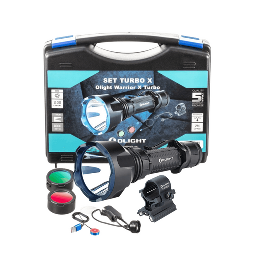 Kit Olight cu lanterna LED puternică și autonomie extinsă