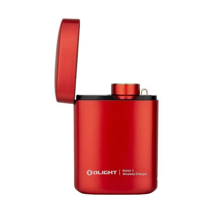 Lanterna premium Olight Baton 3, cu carcasa depozitare baterie, rosu - ledia.roLanterna LED