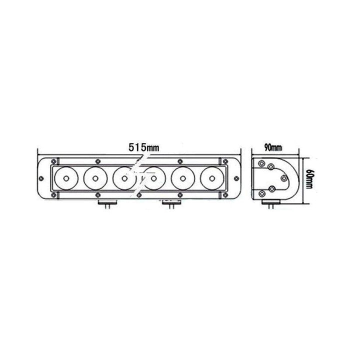 bara led auto, led bar auto combo, led bar auto 120w, ledbar 12-24v, bara led auto masini teren, bara led auto offroad, ledbar 10200lm, ledbar auto 51cm, ledia.ro