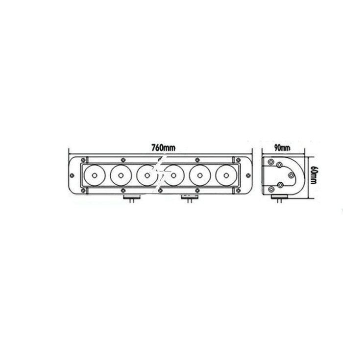 bara led auto, led bar auto combo, led bar auto 180w, ledbar 12-24v, bara led auto masini teren, bara led auto offroad, ledbar 15300lm, ledbar auto 76cm, ledia.ro