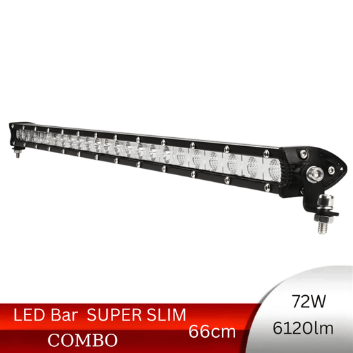 LED Bar Auto 72W Super Slim, 6120lm, 66 cm, Combo Beam - ledia.roCombo Beam