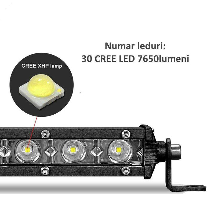 LED Bar Auto 90W Super Slim, 7650lm, 79 cm, Combo Beam - ledia.roCombo Beam