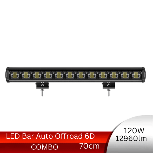LED Bar Auto Offroad 120W 6D, 12960lm, 70 cm, Combo Beam - ledia.roCombo Beam