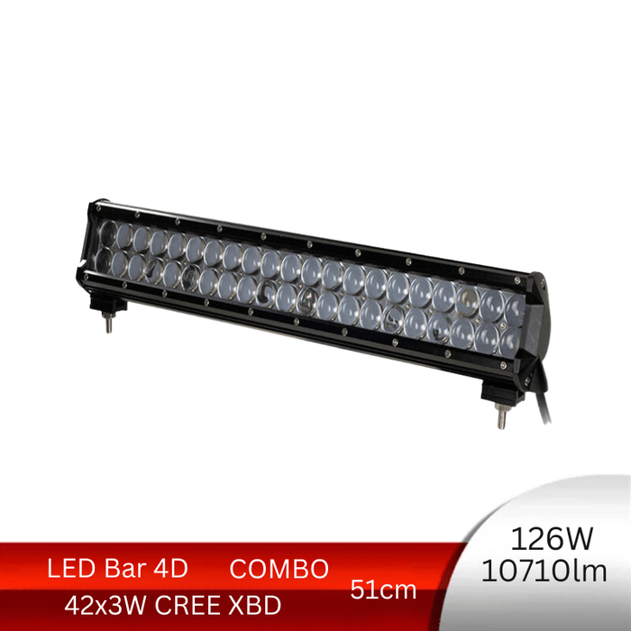 bara led auto 51cm, led bar auto combo, led bar auto 126w, bara led auto masini teren, bara led auto offroad, ledbar 10710lm, ledia.ro