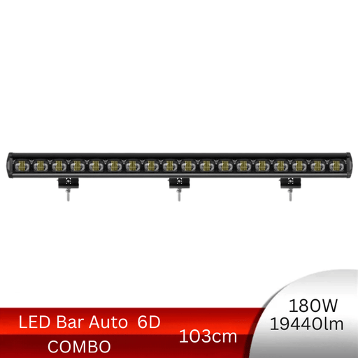 LED Bar Auto Offroad 180W 6D, 19440 Lumeni, 103 cm, Combo Beam - ledia.roCombo Beam