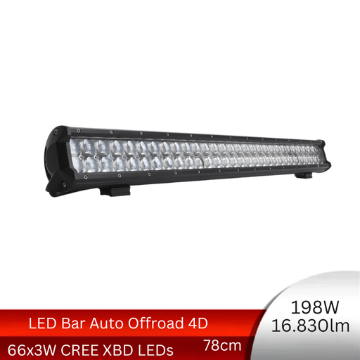 bara led auto 78cm, led bar auto combo, led bar auto 198w, bara led auto offroad, led bar 16830lm, ledia.ro