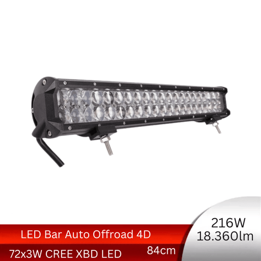 LED Bar Auto Offroad 4D 216W 18.360lm, 84 cm, Combo Beam - ledia.roCombo Beam