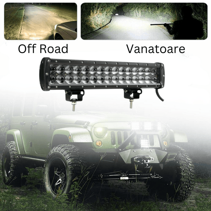 bara led auto 37cm, led bar auto combo, led bar auto 90w, bara led auto offroad, led bar 7200lm, ledia.ro