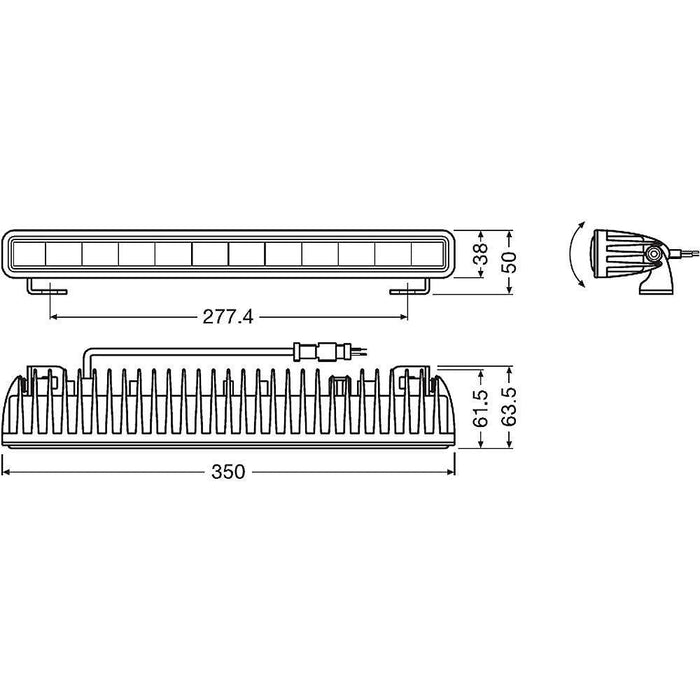 LED bar Osram 30w, LED light bar, lumini LED bar, bare LED pentru mașini, bare luminoase LED, bara led Osram, SX300-CB, ledia.ro