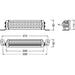 bara LED VX250-CB, LED bar Osram 30w, LED light bar, lumini LED bar, bare LED pentru mașini, bare luminoase LED, bara led Osram, ledia.ro