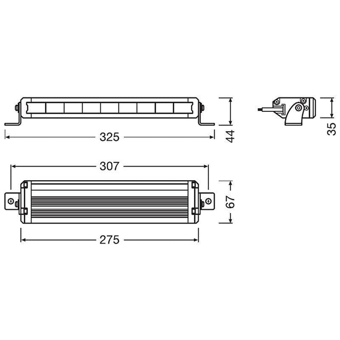 bara LED VX250-SP , LED bar Osram 27w, LED light bar, lumini LED bar, bare LED pentru mașini, bare luminoase LED, bara led Osram, ledia.ro