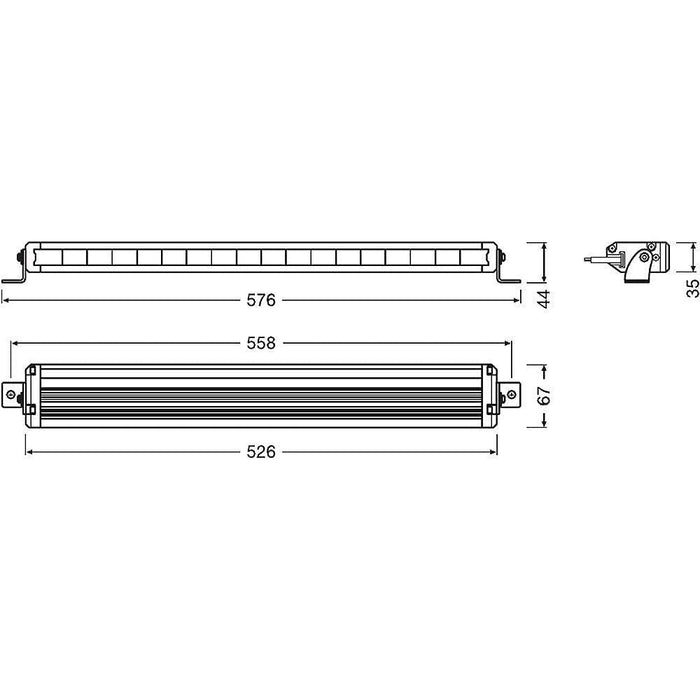 Led Bar Auto Osram VX500-SP 63W 12/24V, 2800 lm, 52 cm, Spot - ledia.roLed Bar