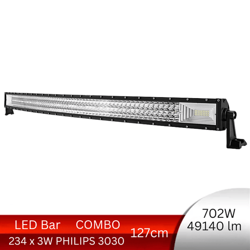 bara led auto curbat, ledbar auto, led bar auto, ledbar combo beam, led bar auto 702w, ledbar 12-24v, bara led auto masini teren, bara led auto offroad, ledbar 49140lm, ledbar auto 127cm, ledia.ro