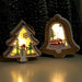 Ornament LED din lemn, model Brad, lumina calda - ledia.roOrnamente LED