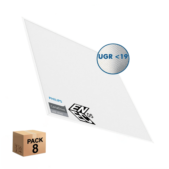 panou led slim 60x60 ugr19 microprism