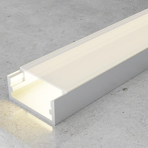 Profil aluminiu Trake, pentru banda LED, 10 x 30 mm, 2 m - ledia.roProfile de suprafata