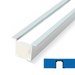 Profil din aluminiu pentru banda LED, incorporabil, 16x10 mm, 24V/220V, 2 metri - ledia.roProfile incastrate