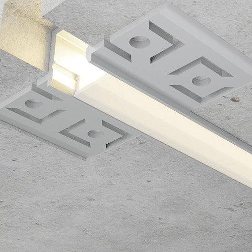 Profil LED arhitectural incastrabil Jut, aluminiu, 13.3 x 52.5 mm, 2 m - ledia.roProfile arhitecturale