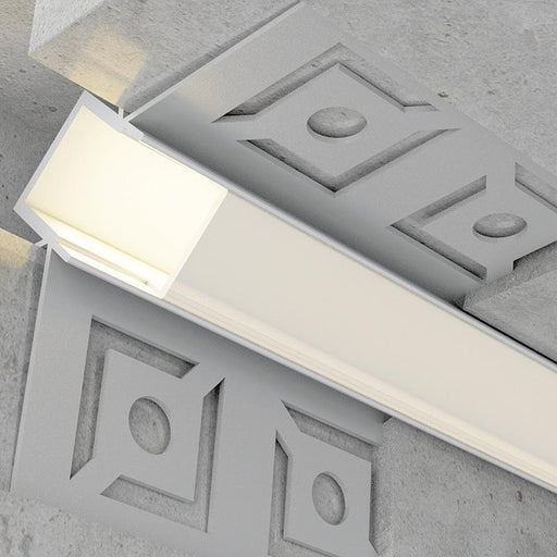 Profil LED arhitectural incorporabil de colt Rolk, aluminiu, 24 x 46 mm, 2 m - ledia.roProfile arhitecturale