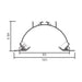 profil led incastrat, profil incastrat banda led, profile aluminiu incastrate, profil aluminiu 49.5x101 mm, profile incastrate, profil aluminiu incastrat, profil banda led, profil din aluminiu incastrat, profile de aluminiu Dedeman, profil aluminiu montaj incastrat,  ledia.ro